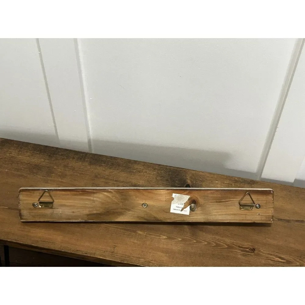 Rustic Wood Key‎ Holder For Wall Farmhouse Wall Shelf Wall Mounted Home Decor